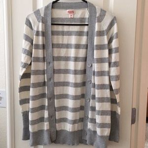 Mossimo Striped Cardigan Sz M